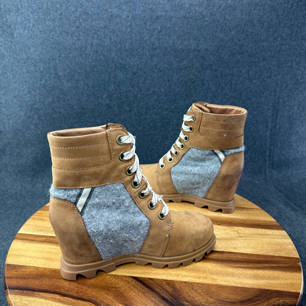 Sorel Women's 5.5 Joan of Arctic Wedge III Lexie Boot Waterproof Leather Wedge - Picture 7 of 10